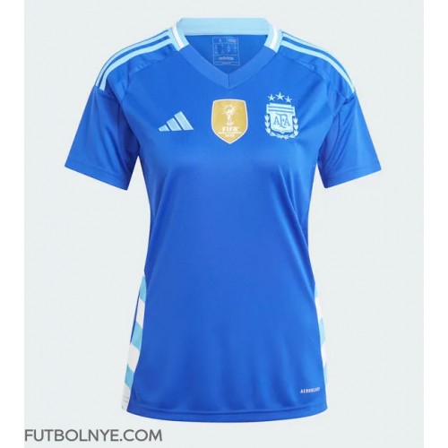 Camiseta Argentina Visitante Equipación para mujer Copa America 2024 manga corta